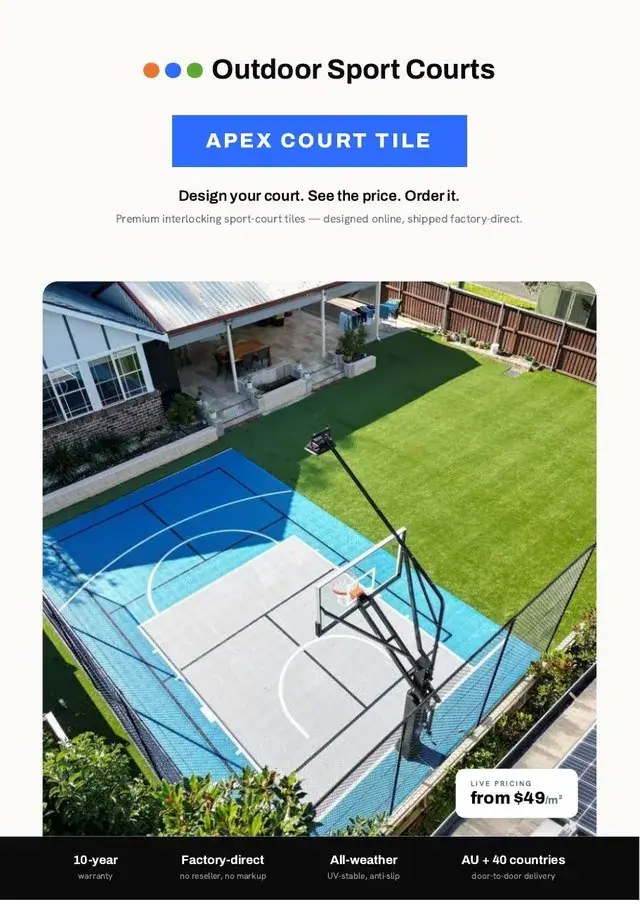 Apex Court Tile brochure cover