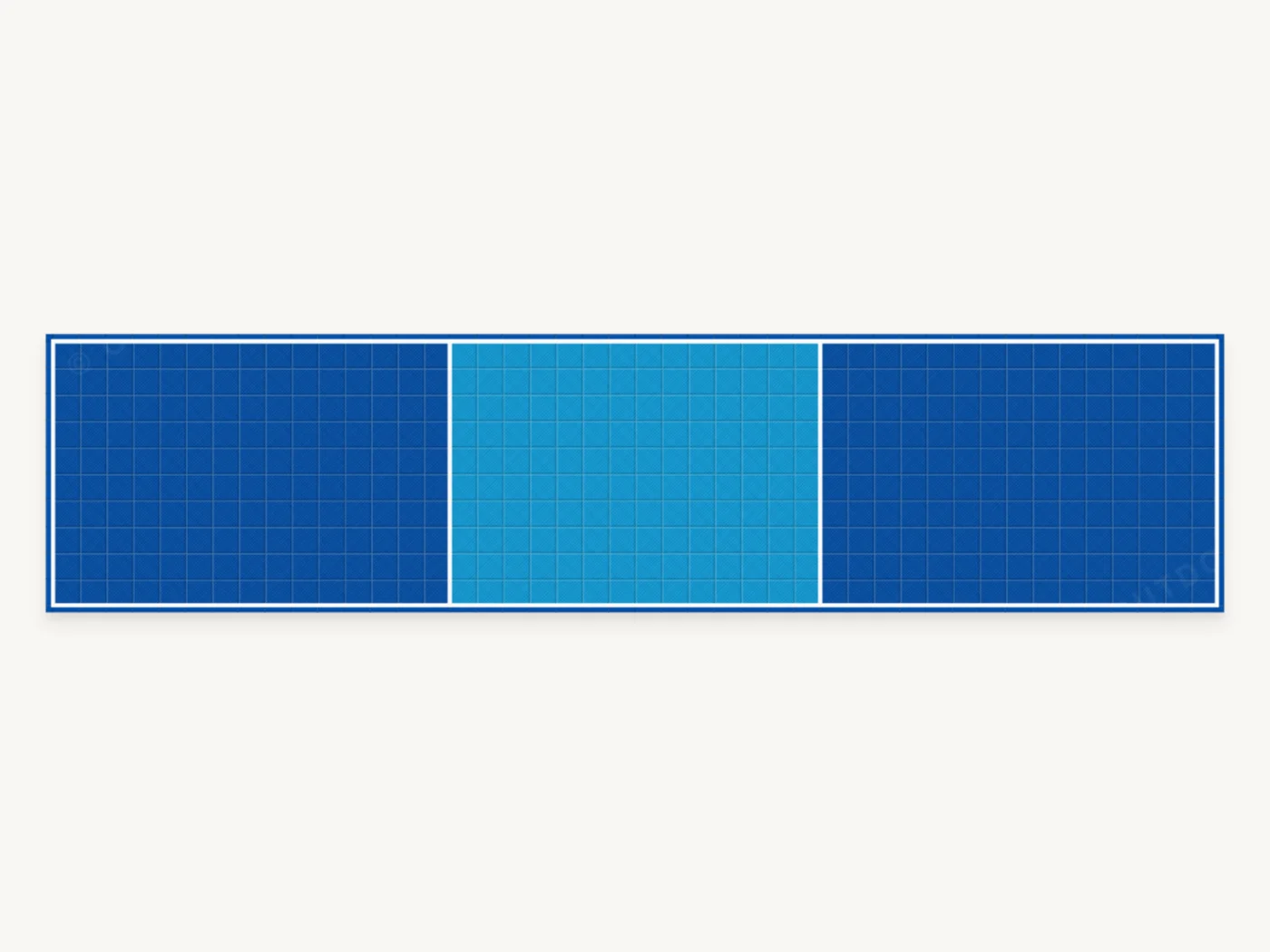 Singles Pickleball Court — top-down court plan in the default colourway